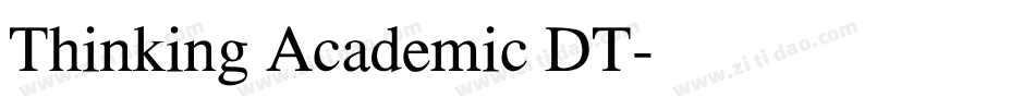 Thinking Academic DT字体转换